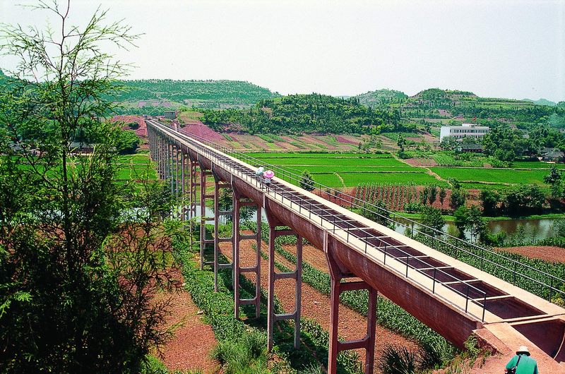 麻子灘水庫(kù)會(huì)龍渡槽