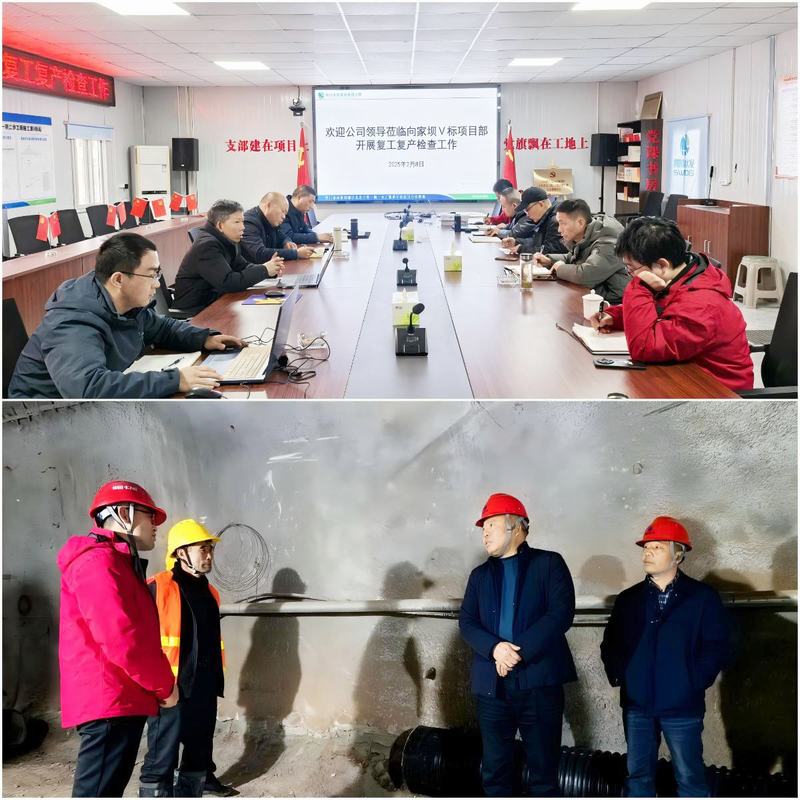 鄒世界帶隊(duì)到公司承建的向家壩一期二步工程開(kāi)展節(jié)后復(fù)工復(fù)產(chǎn)暨安全生產(chǎn)檢查