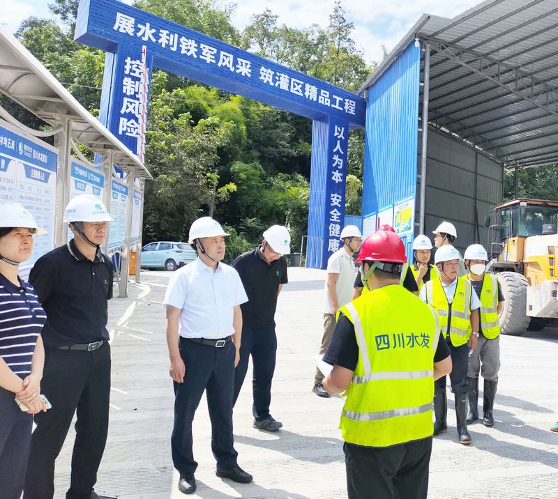 唐克飛到向家壩灌區北總干渠一期二步工程第Ⅳ標段項目開展安全檢查